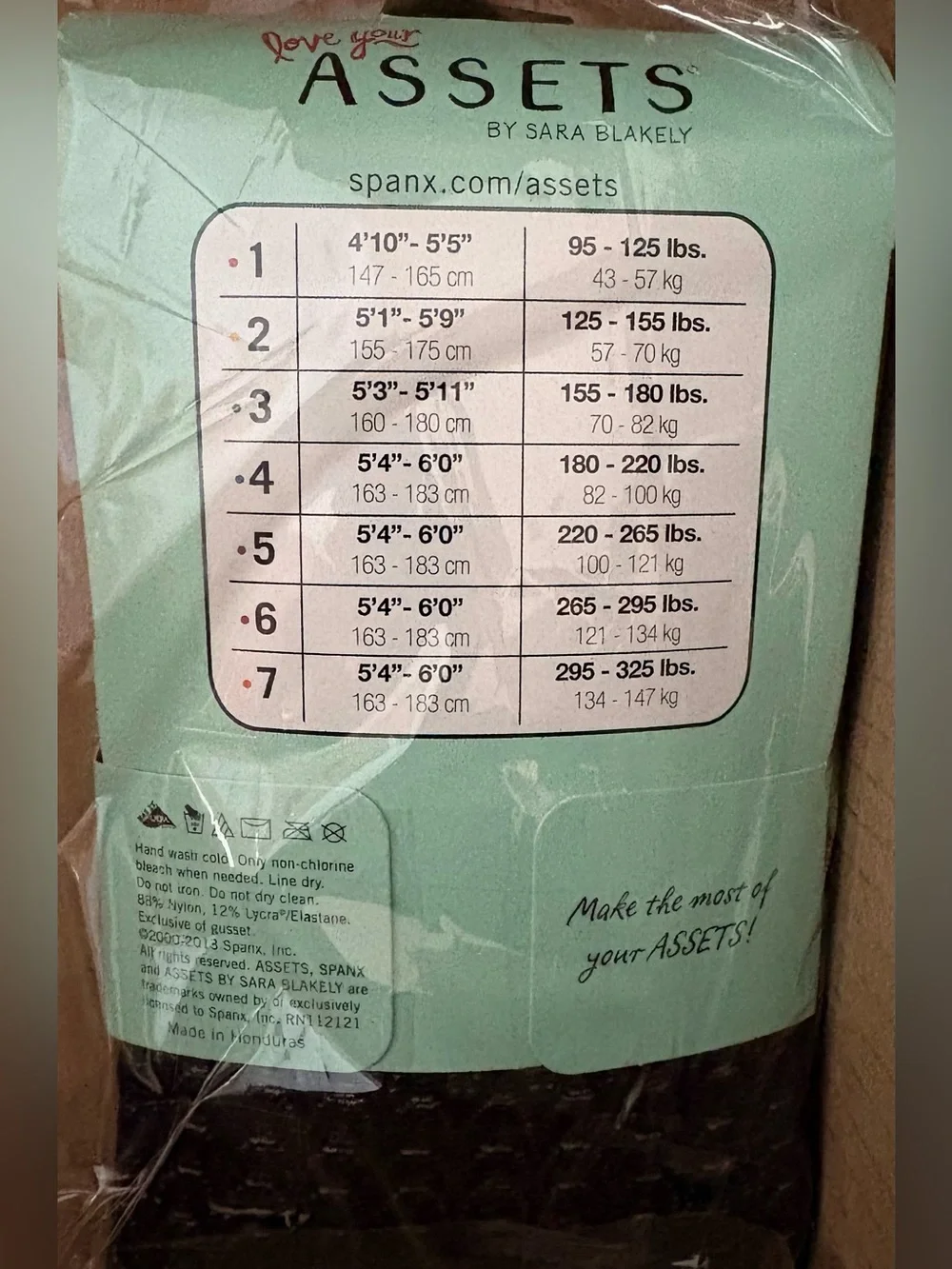 Classic Black Wishbone Sheer Shaping Tights Assets by Spanx Sz 3